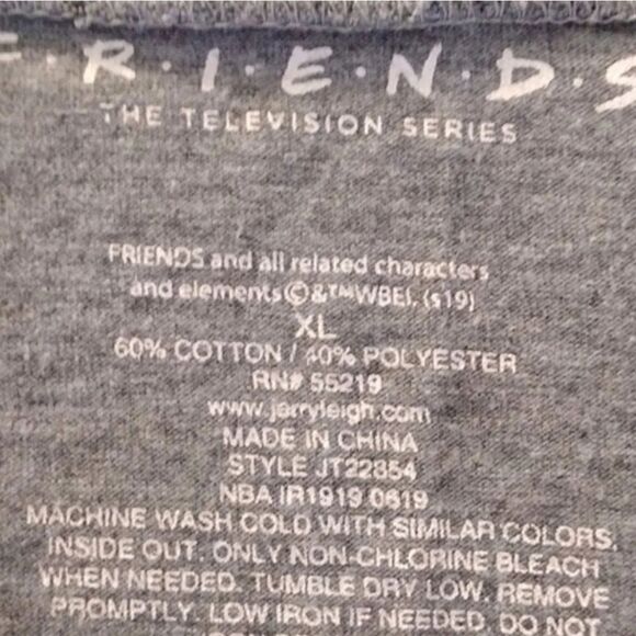 FRIENDS Y2K Grey Central Perk Printed Tank Top and Shorts Pajama Set Size XL - Picture 10 of 16